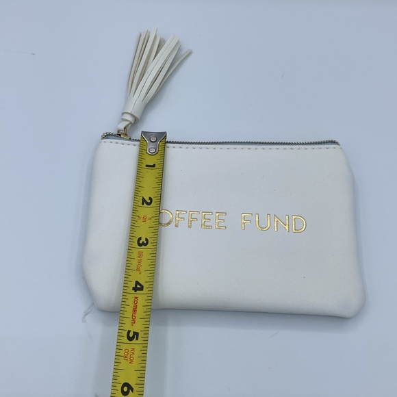 Coffee Fund Coin Purse Pouch Zipper - Picture 3 of 4